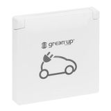 LEGRAND, SEANO Green'Up 765217 Compleet apparaat geaard stopcontact, EV - Mode 1 en Mode 2, voor elektrische voertuigen, 16 A, 250 V, kleur: ultrawit