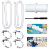 Tuyaux de piscine 2 Pièces 32 mm avec clips de fixation