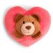 NICI 61872 Mini MagNICI ours avec cœur, 7 cm, marron