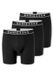 Schiesser 3PACK Long-Shorts - 95/5 Multipacks - Onderbroek Heren zwart