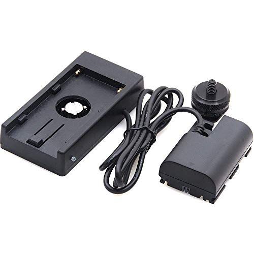 Hersmay F970 Dummy Accuadapter voor Canon EOS 5D Mark II, III, IV, 5D4, 6D, 6D2, 7D, 7D2, 60D, 70D, 80D, 5DSR