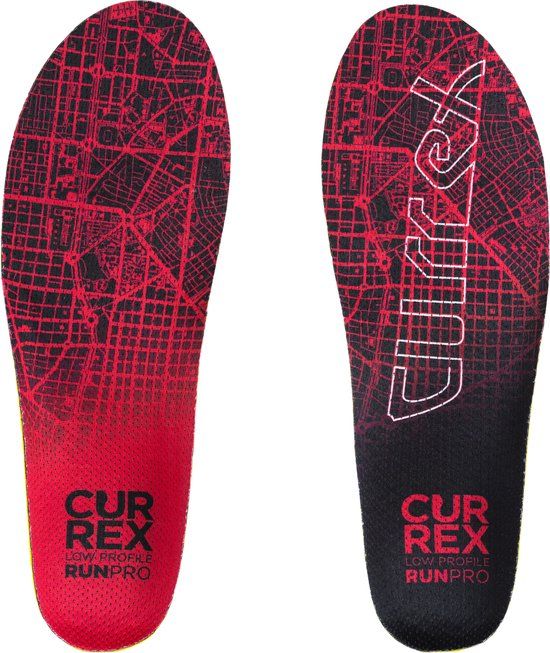 Currexsole Runpro Low Steunzolen - Schoenmaat 39-41 - Rood - Unisex