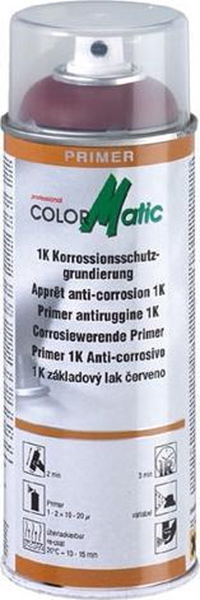 Motip Colormatic 1K Primer Filler in Spuitbus ROOD (HG8)