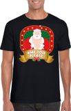 Bellatio Decorations Hashtag Me Too Please Foute Kerst t-shirt zwart Horney Kerstman