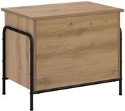 vidaXL Opbergbox Artisanaal eiken 80 x 40 x 49,5 cm Bewerkt hout