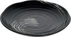 Tokyo Design Studio ORIENTAL SELECTION Black Maru Series Plate 21.6x2.7cm Porselein Zwart