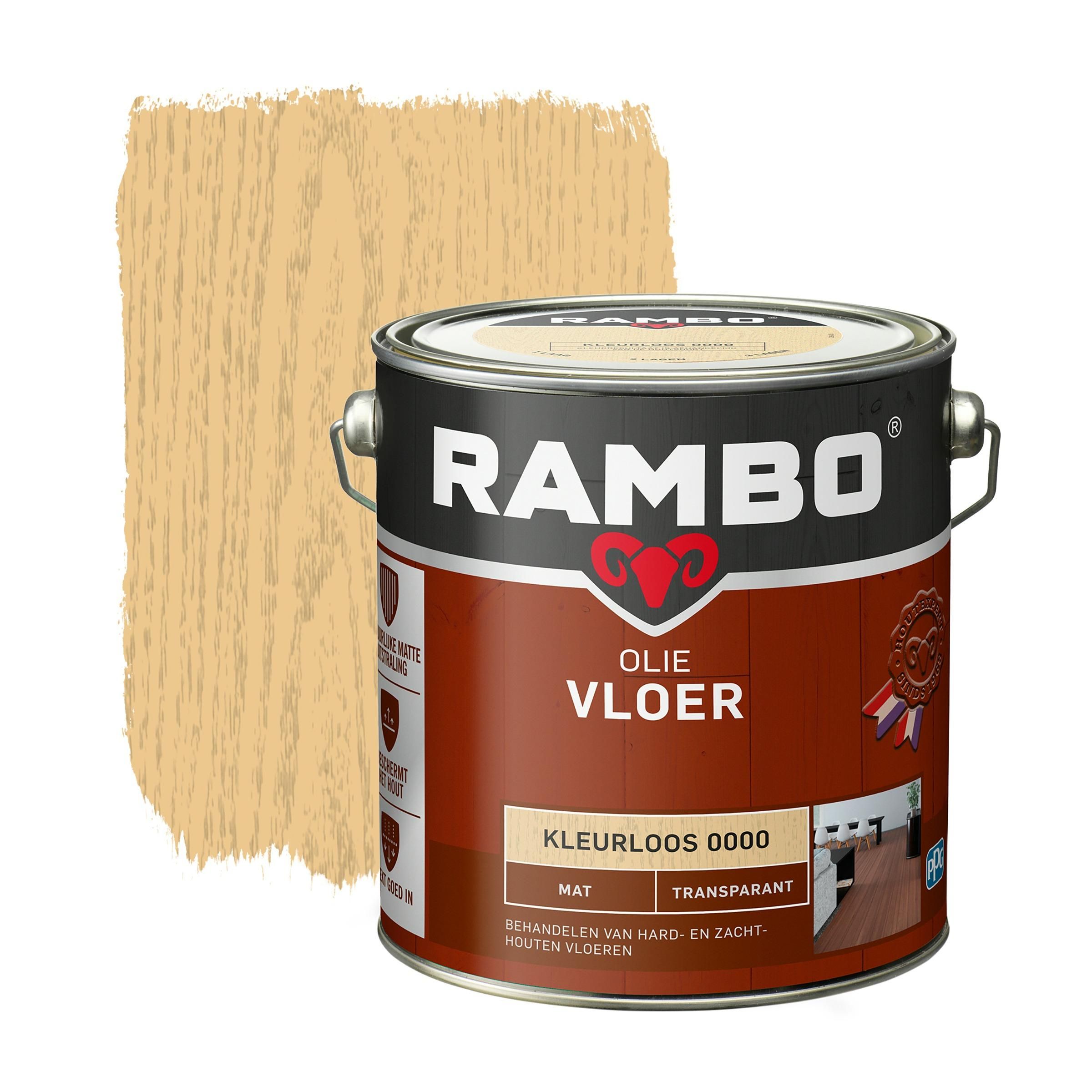 Rambo Vloer olie transparant mat kleurloos 2,5 l