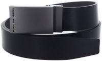 PORSCHE DESIGN Leren riem Business Belt Plate Buckle 35 W115 Black zwart