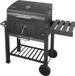 Fieldmann Koolgrill FZG 1008, 55,6 x 41,5 cm grilloppervlak, met thermometer, in hoogte verstelbaar, met wielen