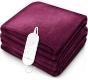 sinnlein® warmtedeken van pluche 160 x 120 cm Bordeaux