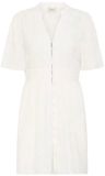 fransa FRJIANNA DR 1 Dames Mini Jurk Katoen Whisper White XS