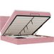 Maison Exclusive - Cadre de lit ottoman avec matelas, rose, 160x200 cm, velours