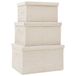 VidaXL 332920 opslagdoos Oxford, Polyester, Polypropyleen (PP) Crème
