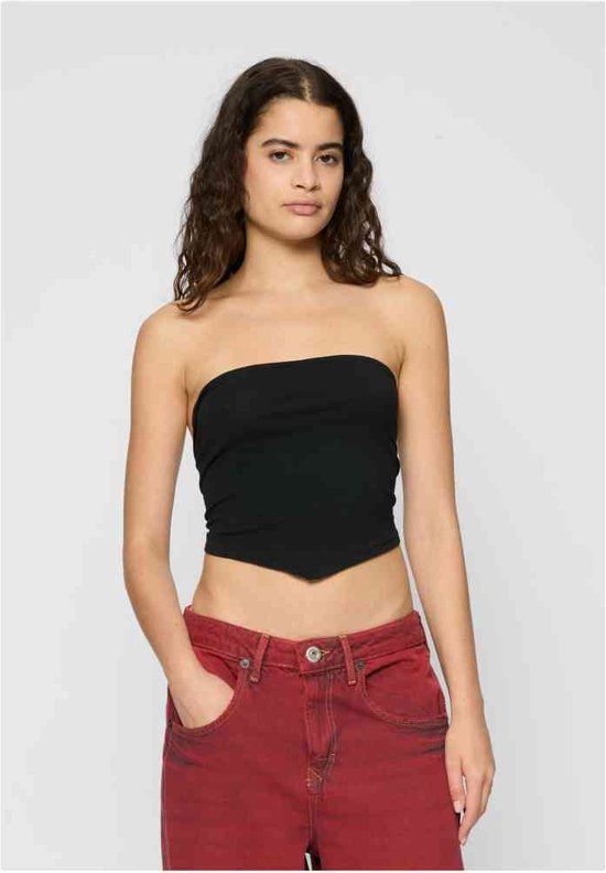 Urban Classics Knotted Bandeau 2-Pack Bandeau Top - Wit/Zwart - XL
