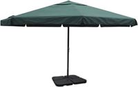 vidaXL Parasol met draagbare voet aluminium (groen)