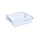 Pyrex Borosilicaatglas, vierkant braadstuk, 25 x 21cm, meerkleurig, 25 x 21 cm