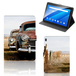 B2Ctelecom Lenovo Tab E10 Tablet Hoesje met foto Vintage Auto