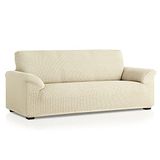 Belmarti Elastische bankovertrek, Bali, eenpersoonsbed, 70-110 x 40-65 x 80-110 cm, ivoor