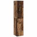 vidaXL Wandgemonteerde Badkamerkast Oud hout 33 x 34,5 x 160 cm