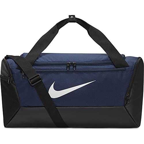 Nike Unisex Training Duffel Bag (Small, 41L) Brasilia 9.5 - Midnight Navy/Black/White - DM3976-410
