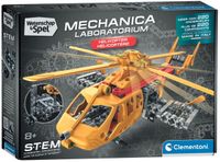 Clementoni Helikopter Bouwpakket - Heli met Draaiende Rotoren en Tandwielen - STEM Mechanica - Helicopter Speelgoed voor Kinderen