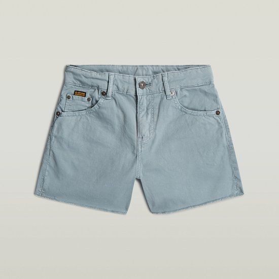 G-Star TRUE SHORTS RAW EDGE G Dames Korte broeken Katoen Elastaan Maat 10 Lente/Zomer Volwassenen Vrouwen lt wave