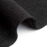 IPEA Windolenci Viltstof, zwart, groot gesneden, 190 x 100 cm, Made in Italy, zacht eenkleurig vilt voor kleding, accessoires, decoratie, knutselen, patchwork, stof om te naaien
