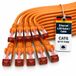 1aTTack.de 10x 0,25m Cat6 Cat.6 Ethernetkabel Cat 6 Netwerkkabel Patchkabel RJ45 SFTP - Oranje
