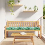 vidaXL - Pallet Kussen - Bloemen - Bladpatroon - 200 x 40 x 8 cm - Oxford Stof