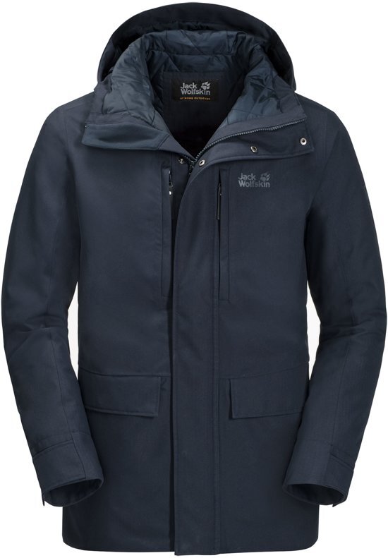 Jack Wolfskin West Coast Winterjas Heren Jas - Maat XXL - Mannen - blauw