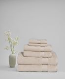 Royal Velvet Signature effen ivoor 6-delige handdoekenset