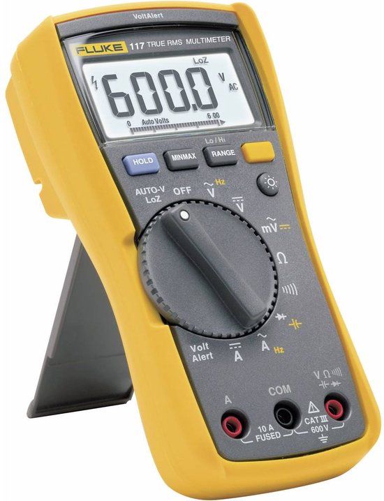 BEHA Fluke 117 Multimeter Kalibratie (ISO) Digitaal CAT III 600 V Weergave (counts): 6000