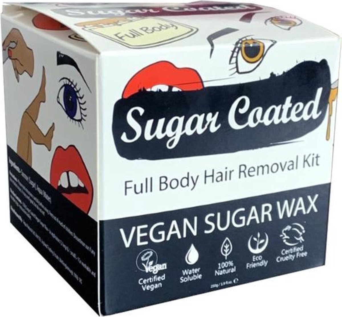 Sugar Coated full body hair removal kit 250 ml