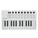 M-Vave SMK 25 MKII - Draadloze BT Midi-toetsenbordcontroller met 16 verlichte drumpads, 8 knoppen, arpeggio, USB, wit