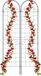 Relaxdays Plantenklimrek set van 2 - 220 x 50 cm - Metaal - Groen