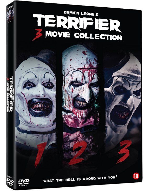 Terrifier 1 - 3 Movie Collection (DVD) - 2024 - Horror - 18+