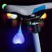 Riloer Lumières de vélo LED - Feu arrière de vélo étanche en forme de cœur - Lampe d'avertissement de sécurité lumineuse pour cyclisme