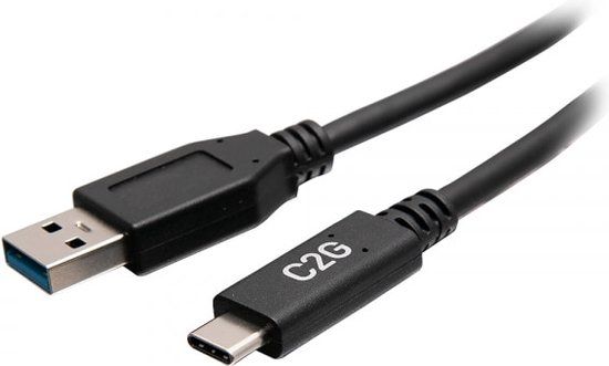 CablesToGo C2G 6 inch USB-C Male naar USB-A Male Kabel - USB 3.2 Gen 1 (5Gbps)