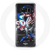 Maniacase Hoesje voor Samsung Galaxy S8 plus Formule 1 Esteban Ocon F1 autocoureur