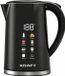 KRAFT Waterkoker met Temperatuurregeling - 1,7 Liter - LED Touch - Zwart - 2200W