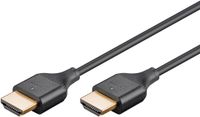 Goobay HDMI kabel | Slimline | HDMI2.1 (8K 60Hz + HDR) | CCS | zwart | 1 meter
