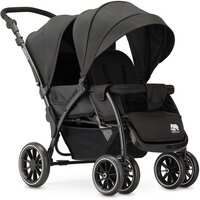 Deryan Luxe Elena Dubbele Buggy - Zwart - Duo Buggy - Lichtgewicht - 30 kg - 0+ maanden
