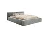 selsey Lit coffre 200 x 200 avec sommier, en velours, gris