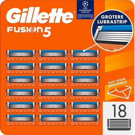 Gillette Fusion5 Scheermesjes Voor Mannen - 18 Stuks