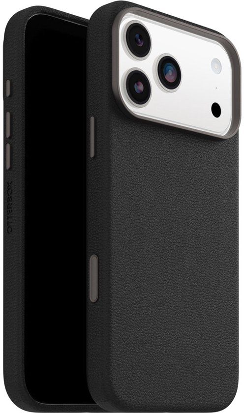Otterbox Symmetry Cactus - iPhone 17 Pro Max - Leren Magsafe Backcover - Zwart