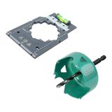 wolfcraft Projectset "Holle wanddozen installeren", Ø 68 mm - ter voorbereiding van elektrische installaties in gipsplaten - 5901000