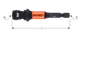 Rotec Impact Adapter Hoek 30 | E6,3 Bitopname | 4-kant | 1/2 kogel | L65 | 1 stuk - 820.0120