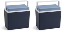 Merkloos Koelbox - 2x - Blauw - 10 Liter