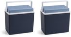 Merkloos Koelbox - 2x - Blauw - 10 Liter