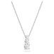 Swarovski Attract Trilogy hanger, Ronde slijpvorm, Wit, Rodium toplaag